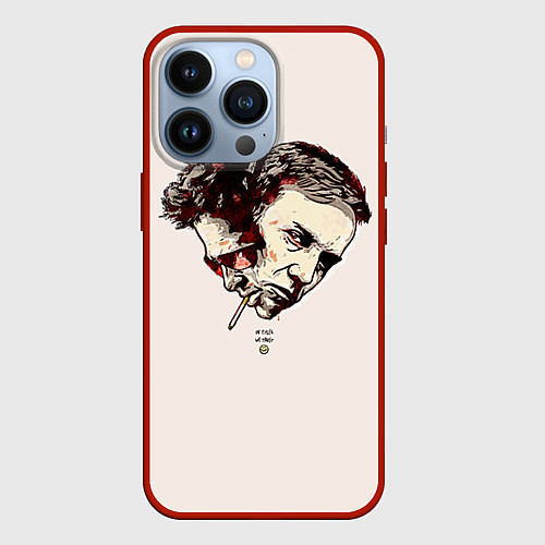 Чехол iPhone 13 Pro Fight Club: Friends / 3D-Красный – фото 1