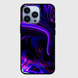 Чехол для iPhone 13 Pro Цветные разводы, цвет: 3D-черный