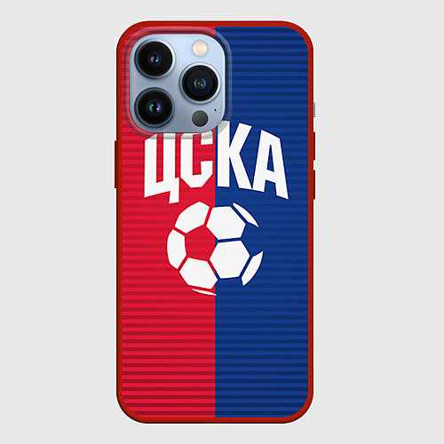 Чехол iPhone 13 Pro ЦСКА / 3D-Красный – фото 1