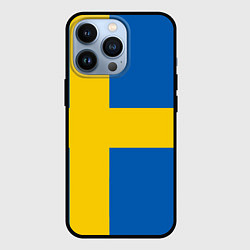 Чехол для iPhone 13 Pro Швеция, цвет: 3D-черный
