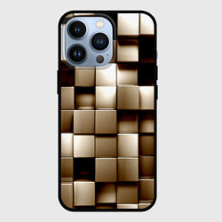 Чехол для iPhone 13 Pro Кубики, цвет: 3D-черный