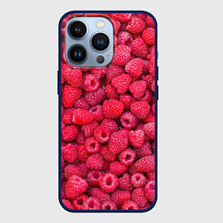 Чехол для iPhone 13 Pro Малинки, цвет: 3D-тёмно-синий