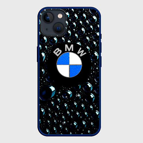 Чехол iPhone 14 Plus BMW Collection Storm / 3D-Тёмно-синий – фото 1