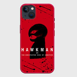 Чехол для iPhone 14 Plus HAWKMAN BERSERK, цвет: 3D-малиновый
