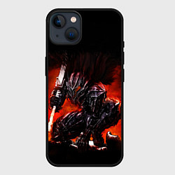 Чехол для iPhone 14 Plus ГАТС В ДОСПЕХАХ БЕРСЕРК, цвет: 3D-черный