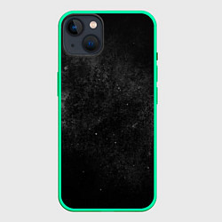 Чехол для iPhone 14 Plus Черный космос black space, цвет: 3D-мятный