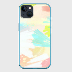 Чехол для iPhone 14 Plus Сочные краски лета, цвет: 3D-голубой