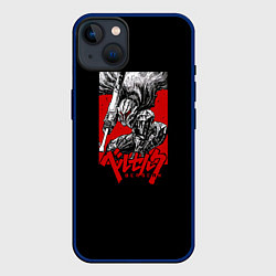 Чехол для iPhone 14 Plus Берсерк Гатс Постер, цвет: 3D-тёмно-синий