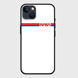 Чехол для iPhone 14 Plus Nasa - полосы, цвет: 3D-черный