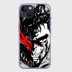 Чехол для iPhone 14 Plus Берсерк - доспехи зверя, цвет: 3D-серый