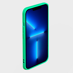 Чехол для iPhone 14 Plus Кот с едой, цвет: 3D-мятный — фото 2
