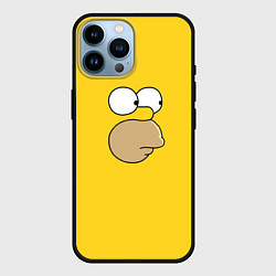 Чехол для iPhone 14 Pro Max Гомер стесняется, цвет: 3D-черный
