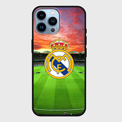 Чехол для iPhone 14 Pro Max FC Real Madrid, цвет: 3D-черный