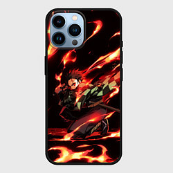 Чехол для iPhone 14 Pro Max KIMETSU NO YAIBA, цвет: 3D-черный