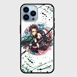 Чехол для iPhone 14 Pro Max KIMETSU NO YAIBA, цвет: 3D-черный