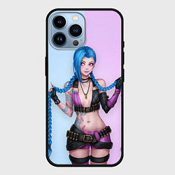 Чехол для iPhone 14 Pro Max League of Legends Jinx, цвет: 3D-черный