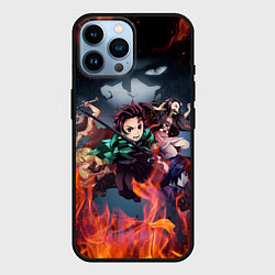 Чехол для iPhone 14 Pro Max KIMETSU NO YAIBA, цвет: 3D-черный