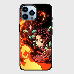 Чехол для iPhone 14 Pro Max ТАНДЖИРО, цвет: 3D-черный