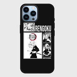 Чехол для iPhone 14 Pro Max Rengoku, цвет: 3D-черный