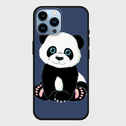 Чехол для iPhone 14 Pro Max Милая Панда Sweet Panda, цвет: 3D-черный