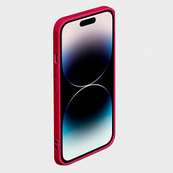 Чехол для iPhone 14 Pro Max РЕАЛ МАДРИД ГЕОМЕТРИЯ СПОРТ, цвет: 3D-малиновый — фото 2