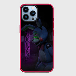 Чехол для iPhone 14 Pro Max BONNIE BROKEN, цвет: 3D-малиновый