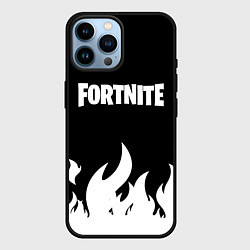 Чехол для iPhone 14 Pro Max Fortnite Огонь, цвет: 3D-черный