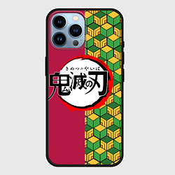 Чехол для iPhone 14 Pro Max ГИЮ ТОМИОКА ЛОГО АНИМЕ КЛИНОК РАССЕКАЮЩИЙ ДЕМОНОВ, цвет: 3D-черный