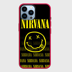 Чехол для iPhone 14 Pro Max Smile Nirvana, цвет: 3D-малиновый