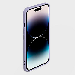 Чехол для iPhone 14 Pro Max Новый год зайчик с морковью, цвет: 3D-светло-сиреневый — фото 2