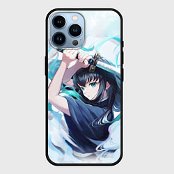 Чехол для iPhone 14 Pro Max Muichiro Tokito Demon Slayer, цвет: 3D-черный