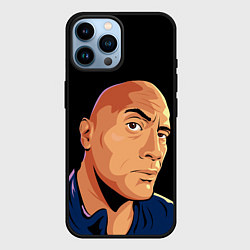 Чехол для iPhone 14 Pro Max Дуэйн Джонсон бровь, цвет: 3D-черный