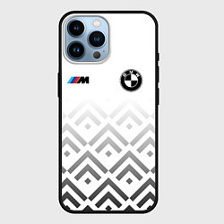 Чехол для iPhone 14 Pro Max BMW m power - белый, цвет: 3D-черный