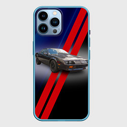 Чехол для iPhone 14 Pro Max Американский маслкар Chevrolet Camaro 1983 года, цвет: 3D-голубой