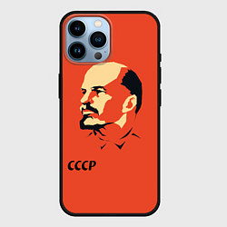 Чехол для iPhone 14 Pro Max СССР Ленин жив, цвет: 3D-черный