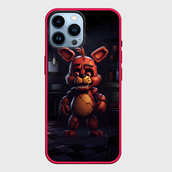 Чехол для iPhone 14 Pro Max Фнаф маленький Фредди, цвет: 3D-малиновый