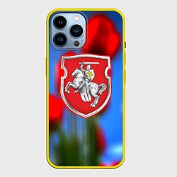 Чехол для iPhone 14 Pro Max Belarus summer, цвет: 3D-желтый
