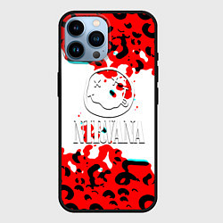 Чехол для iPhone 14 Pro Max Nirvana краски текстура, цвет: 3D-черный