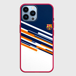 Чехол для iPhone 14 Pro Max Реал мадрид текстура футбол спорт, цвет: 3D-малиновый