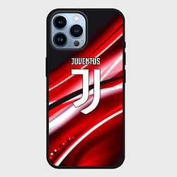Чехол для iPhone 14 Pro Max Juventus geometry sport line, цвет: 3D-черный