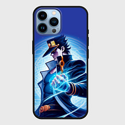 Чехол для iPhone 14 Pro Max Jotaro Kujo - neon glow fantasy, цвет: 3D-черный