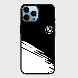 Чехол для iPhone 14 Pro Max BMW краски спорт текстура, цвет: 3D-черный