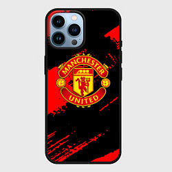 Чехол для iPhone 14 Pro Max Манчестер Юнайтед фк, цвет: 3D-черный