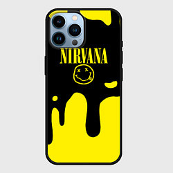Чехол для iPhone 14 Pro Max Нирвана потёки, цвет: 3D-черный