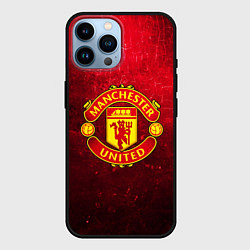 Чехол для iPhone 14 Pro Max Манчестер Юнайтед, цвет: 3D-черный