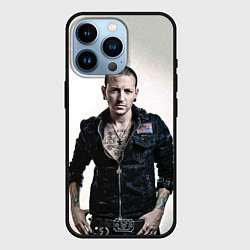 Чехол для iPhone 14 Pro Честер Беннингтон, цвет: 3D-черный