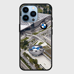 Чехол для iPhone 14 Pro BMW city, цвет: 3D-черный