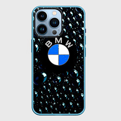 Чехол для iPhone 14 Pro BMW Collection Storm, цвет: 3D-голубой