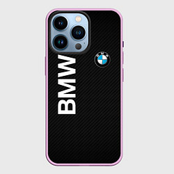 Чехол для iPhone 14 Pro Bmw КОРБОНОВЫЕ ПОЛОСЫ, цвет: 3D-сиреневый