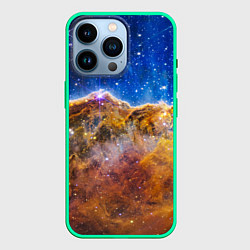 Чехол для iPhone 14 Pro NASA: Туманность Карина, цвет: 3D-мятный